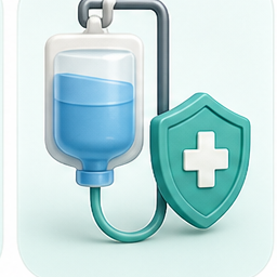 Antibiotics and fluids transfusion
